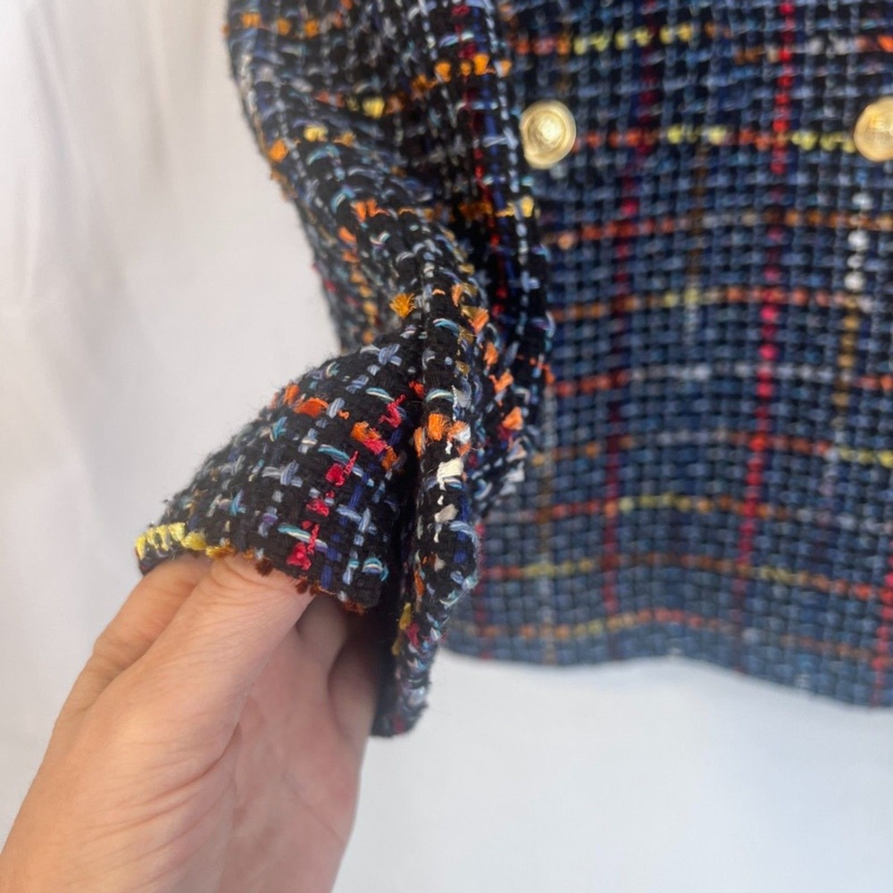 Truth by Republic Tweed Blazer Longline Single Breasted Preppy Size XS Career - Picture 6 of 11